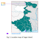 Fig. 1: Location map of Sagar Island