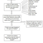 Fig.4: Mega Gene Centre of Cultivated plants and some other related details. (Box No. 1 and 2 and 3 based on Zeaven and Zhukovskey32 and Zevaen and de Wet33. Box. No. 4 and 5 based on Harlen34. Vide35).