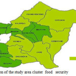  Fig 1. Location of the study area cluster food security