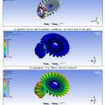 Fig. 10: FEA results of bevel and crown gear