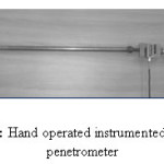 Fig. 5: Hand operated instrumented cone penetrometer