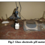Fig.2 Glass electrode pH meter